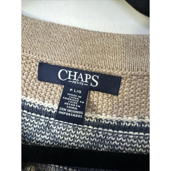 Chaps Petite Ralph Lauren Sweater L Cotton Aztec Blanket Southwest style - Picture 3 of 9